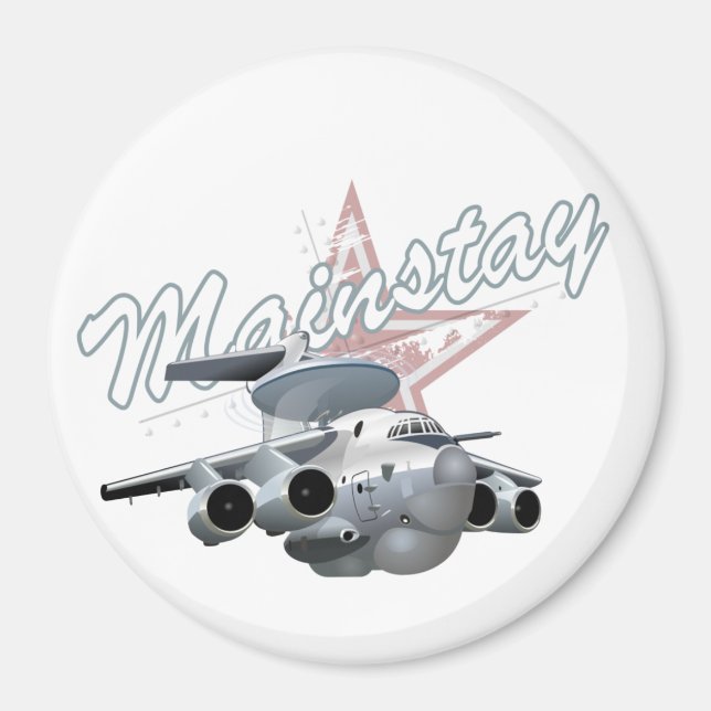 Íman Avião militar de animação (Frente)