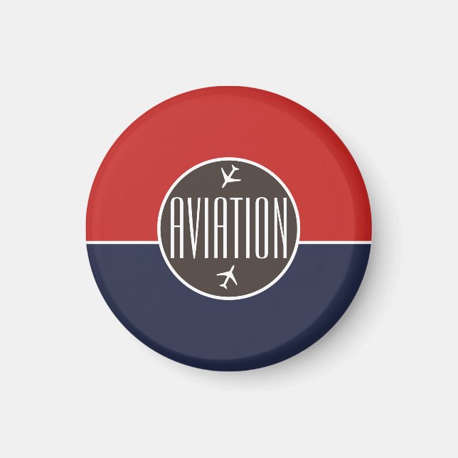 Íman Avião-Piloto de Avião Funky Avie Voando (Frente)