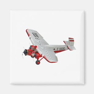 Íman Avião retrógrado de desenho animado