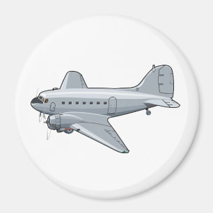 Íman Avião retrógrado de desenho animado