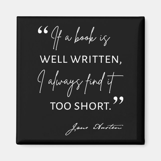 Íman Avid Reader II - Cota de Jane Austen (Frente)