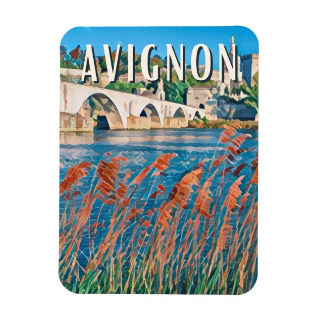 Íman Avignon Photo Vintage (Vertical)