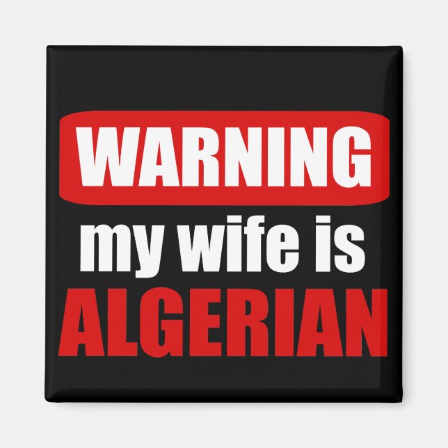 Íman Avisar minha esposa é argelina (Frente)