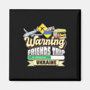 Íman Aviso Amigos Viagem Em Andamento Ucrânia Viagem Ma