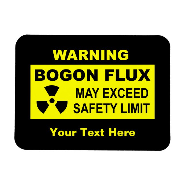 Íman Aviso: Bogon Flux (Horizontal)