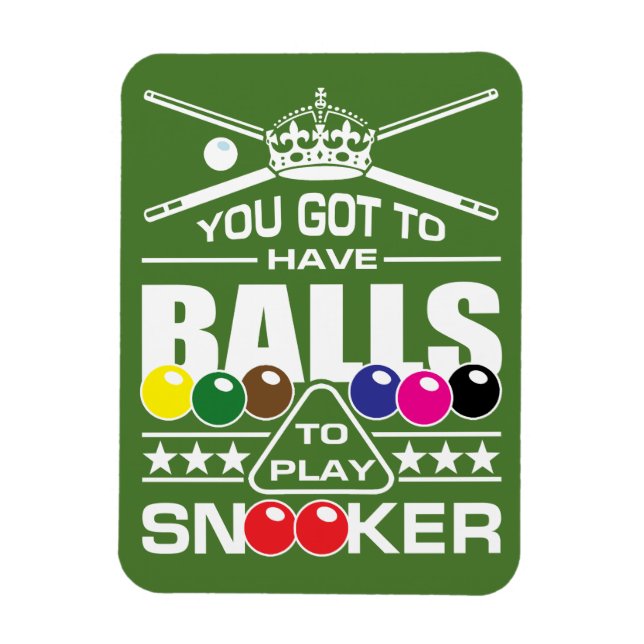 Íman Aviso do Snooker (Vertical)