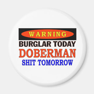 ÍMAN AVISO DOBERMAN