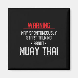 Íman Aviso engraçado de Muay Thai - Nak Muay, Gif de Ki