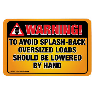 Íman AVISO - Evite o ímã do compartimento de Banheira S