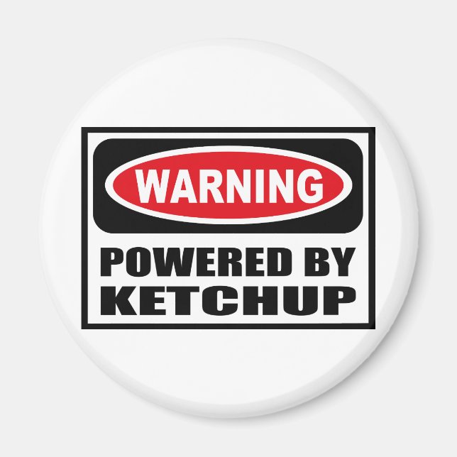 Íman Aviso ligado por ímã KETCHUP (Frente)