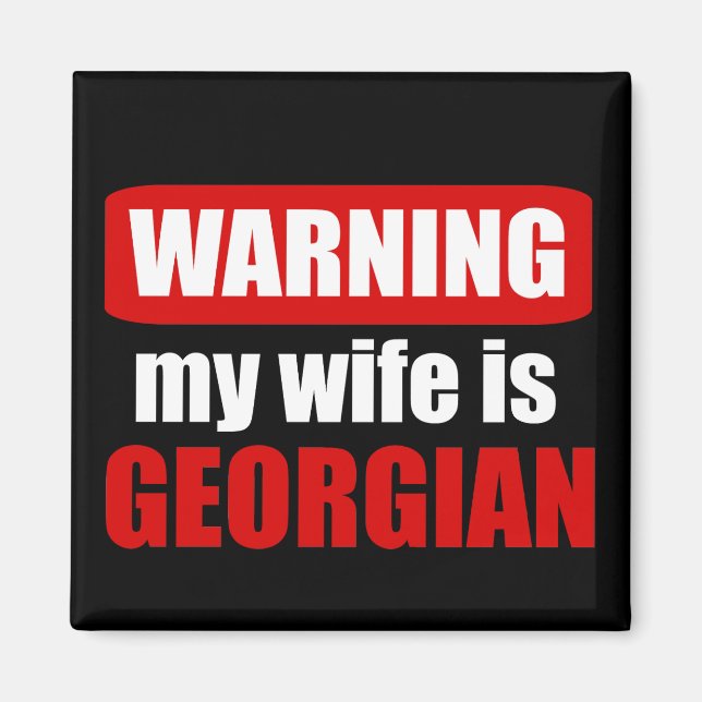 Íman Aviso minha esposa é georgiana (Frente)