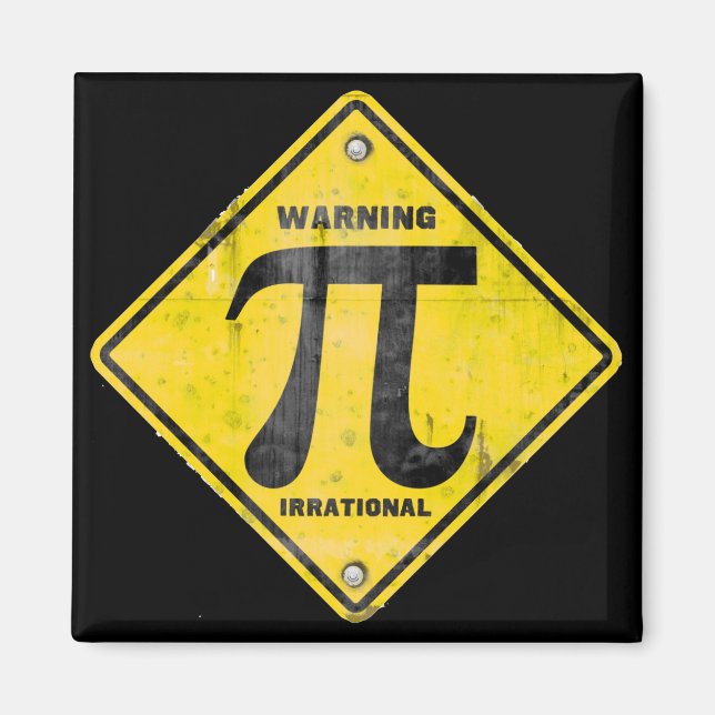 Íman Aviso: Pi é Irracional (Frente)