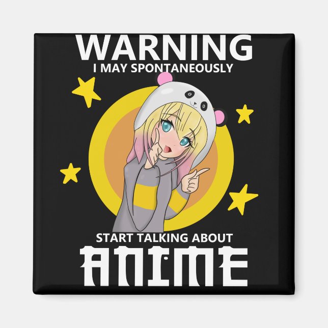 Íman aviso pode começar a falar sobre anime (Frente)