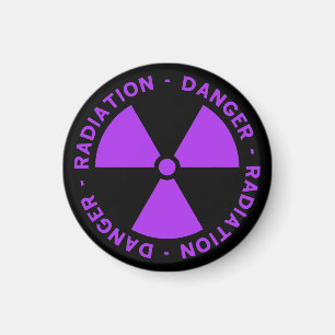 Íman Aviso roxo da radiação