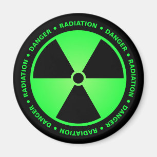 Íman Aviso verde da radiação