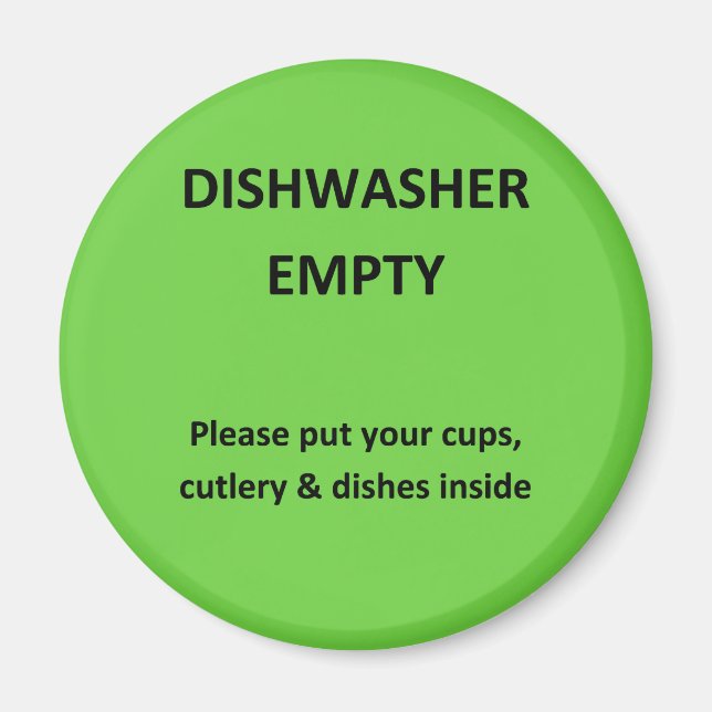 Íman Avisos do Office Dishwasher (Frente)