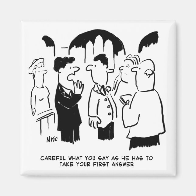 Íman Avisos do Padrinho ao Noivo (Frente)