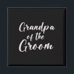 Íman Avô Da Equipe De Casamento De Tee Do Groom Gra<br><div class="desc">Vovô Da Equipe De Casamento De Tee Do Avô Do Groom</div>