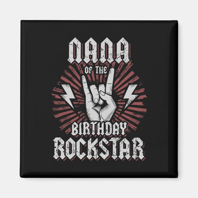 Íman Avó da Estrela do Rock de Aniversário Correspondên (Frente)