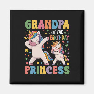 Íman Avô Da Princesa Aniversário Dabbing Unic