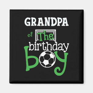 Íman Avô Do Menino Do Aniversário Jogador De Futebol Co