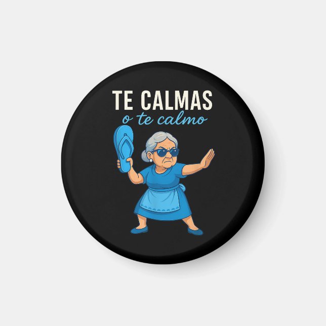 Íman Avó Espanhola Mexicana Engraçada (Frente)