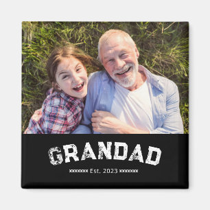 Íman Avô Fundado Presente de Foto Preto