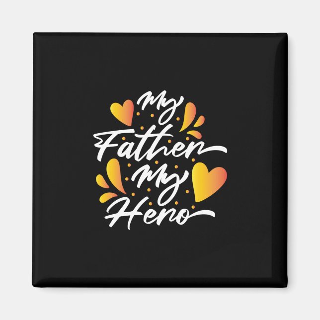 Íman Avô Gift | Meu Pai Meu Herói (Frente)