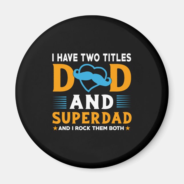 Íman Avô Gift | Pai E Super Pai (Frente)