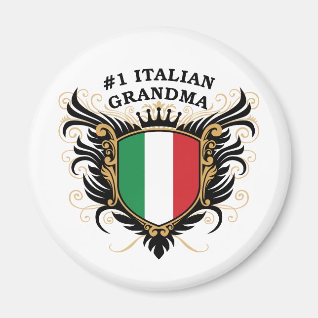 Íman Avó italiana número um (Frente)