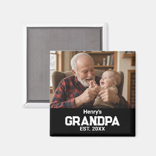 Íman Avô Moderno Est. Nome Ano Foto Preto