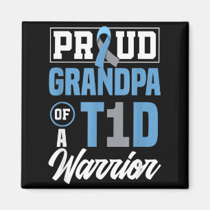 Íman Avô Orgulhoso de um Guerreiro T1D Diabetes