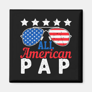 Íman Avô Patriótico Americano Pap Retro 4 De Julho