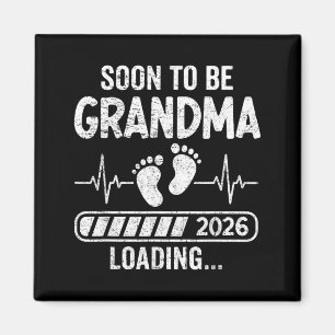 Íman Avó Retro em Breve 2026 Carregando Gravidez