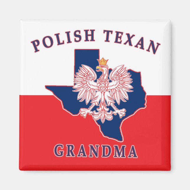Íman Avó Texana Polonesa (Frente)