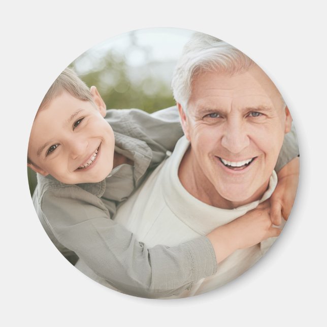 Íman Avô Vô Personalizado com Foto  (Frente)