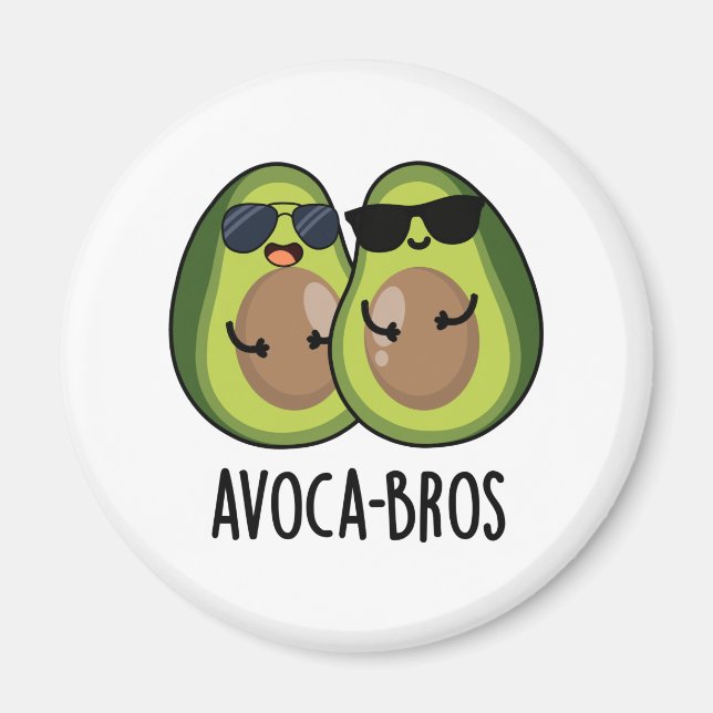 Íman Avoca-bros Funny Avocado Pun (Frente)