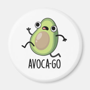 Íman Avoca-go Engraçado Avocado Pun