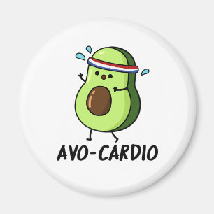 Íman Avocardio Cute Excertos Avocado Pun