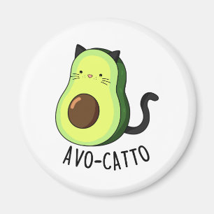 Íman Avocatto Cute Avocado Cat Pun