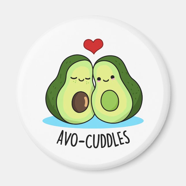 Íman Avocudles Funny Avocado Casal Pun (Frente)