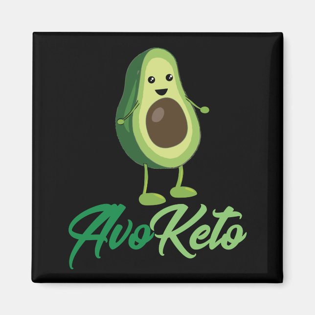 Íman Avoketo - Funny Keto Avocado (Frente)