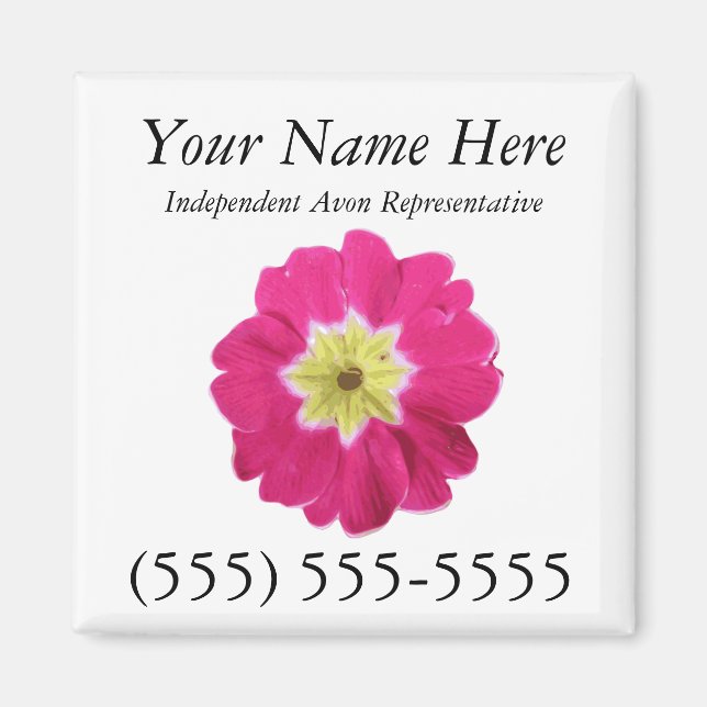 Íman Avon Magnetic Cartão de visita (Frente)