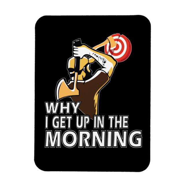 Íman Ax Thrower Gift Men Hatchet Ax Thwing (Vertical)