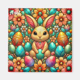 Íman AXEL~ Coelhinho da Páscoa e Ovos ~ Magnet