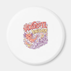 Íman Axolote Unicórnio Splash Caprichoso Branco Bac