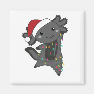 Íman Axolotl Felry Natal Animais de inverno Axolots