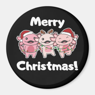 Íman Axolotl Fogueira Axolotls Feliz Mães de Natal