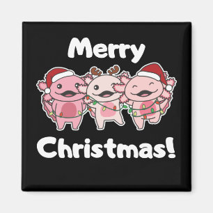 Íman Axolotl Fogueira Axolotls Feliz Mães de Natal