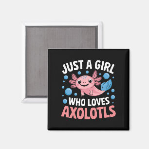 Íman Axolotl Kawaii Apenas Uma Garota Que Ama Axolotls